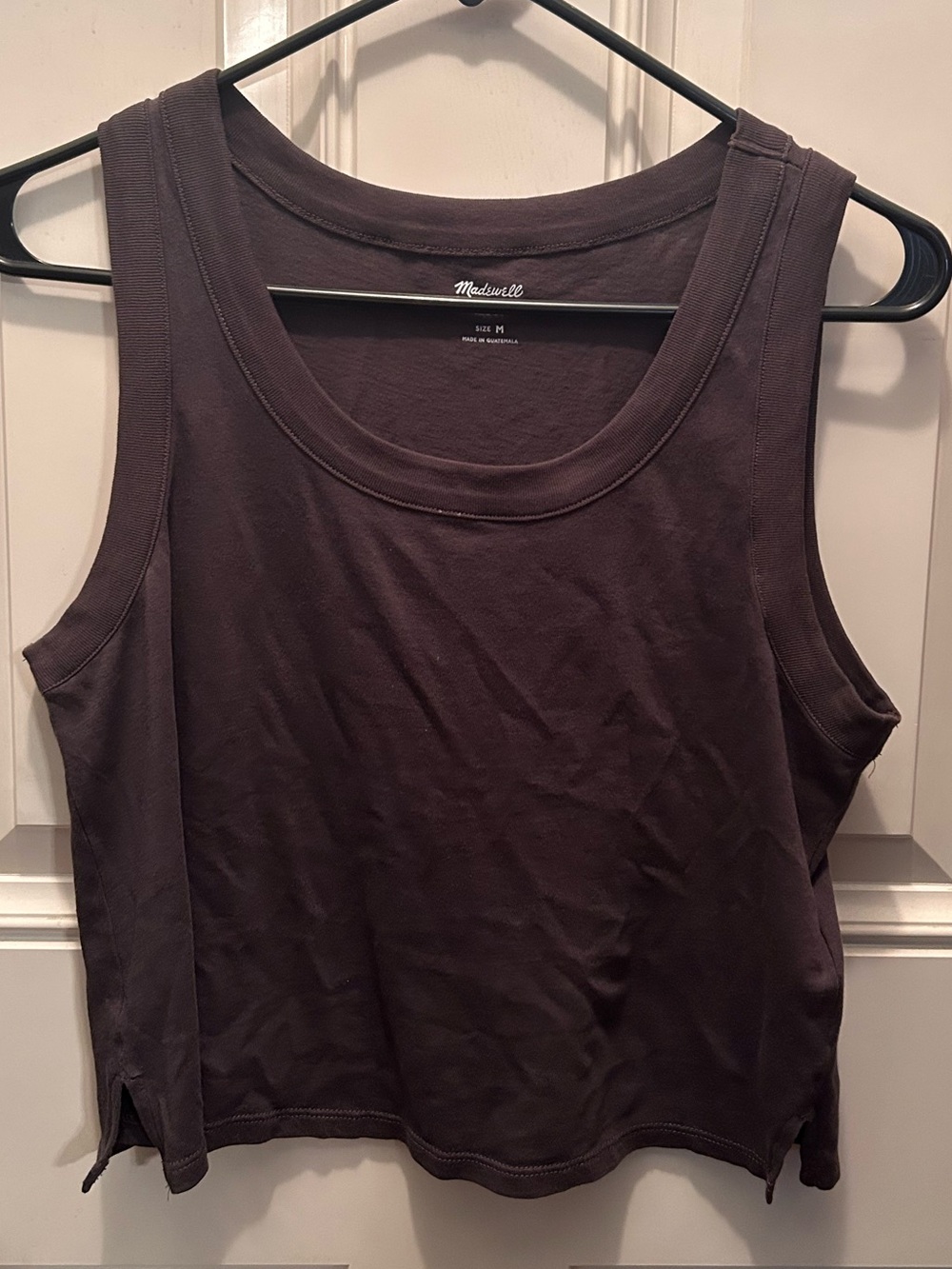 Madewell Charcoal Grey Scoop Neck Tank Top
